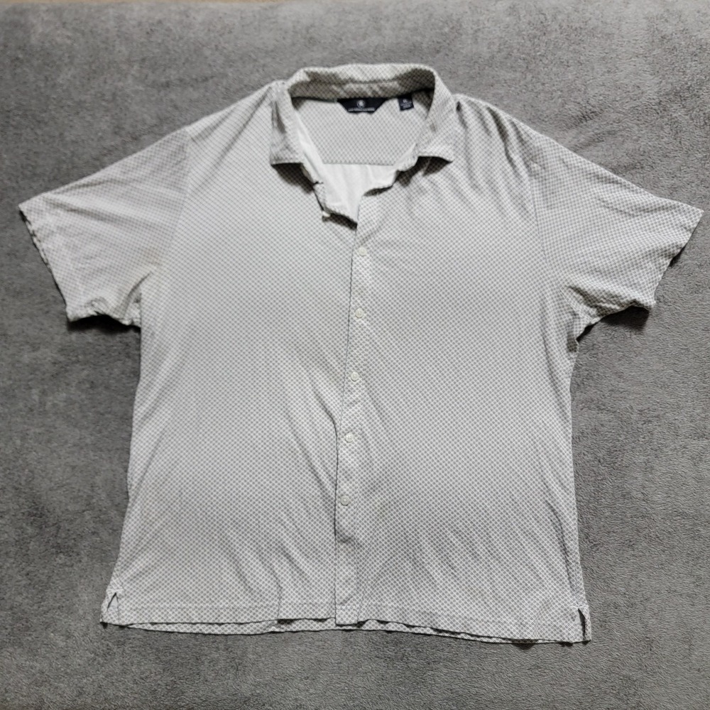 Hart Schaffner Marx‎ Men's Short Sleeve Button-Up Shirt Size XL